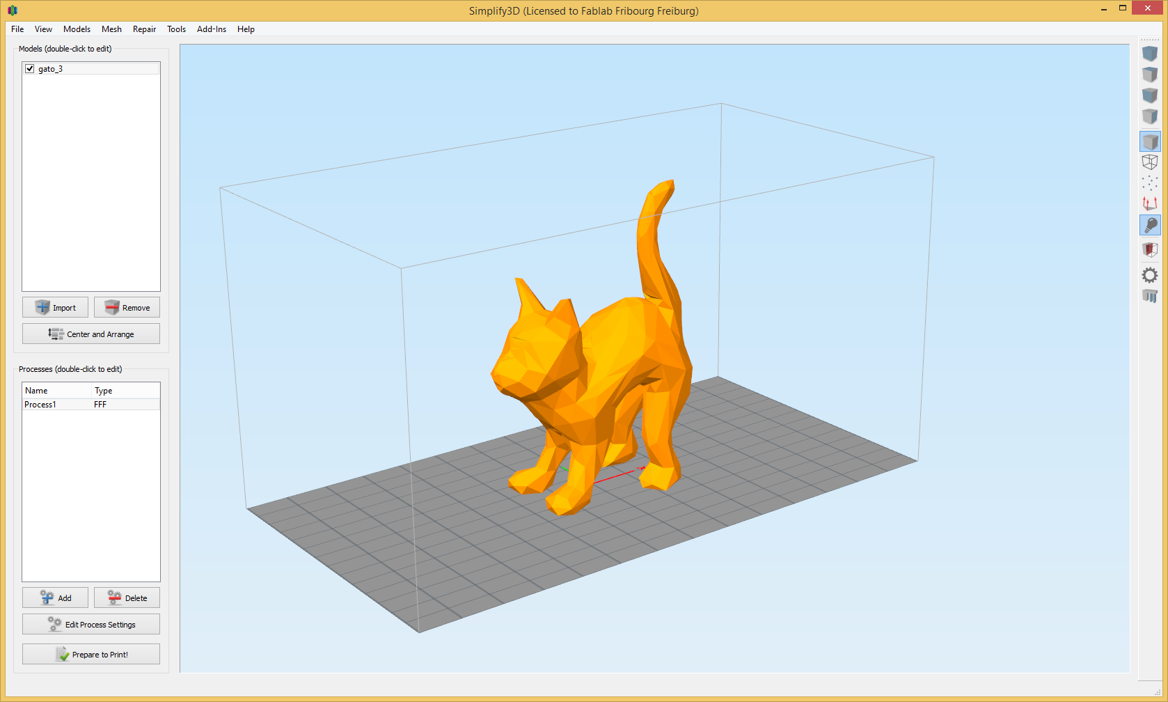 how to move a model up in simplify 3d
